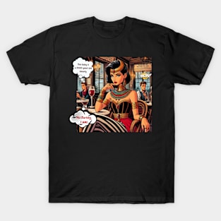 Comic Royalty: Cleopatra's Café Chronicles T-Shirt